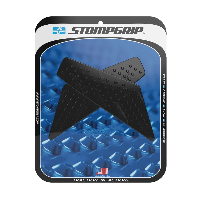 Stompgrip Motorrad Tankpad – Universal, Super Volcano Design, Schwarz, 375 X 191 Mm
